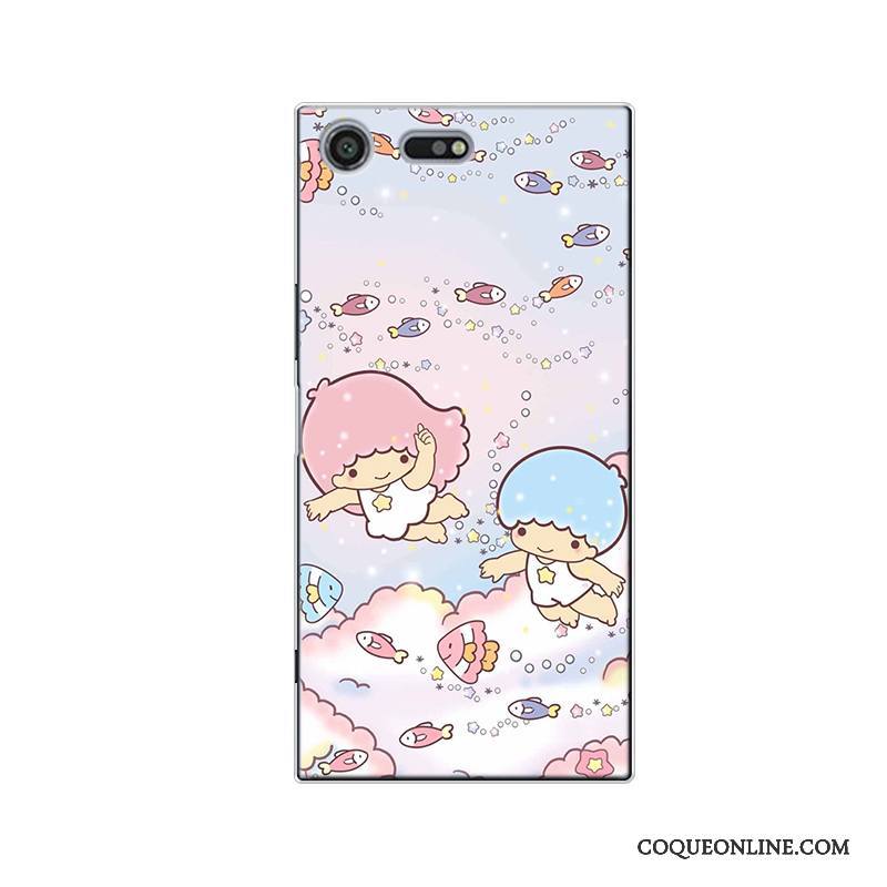 Sony Xperia Xz Premium Silicone Étoile Charmant Tout Compris Coque De Téléphone Bleu Dessin Animé