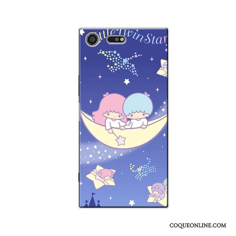 Sony Xperia Xz Premium Silicone Étoile Charmant Tout Compris Coque De Téléphone Bleu Dessin Animé