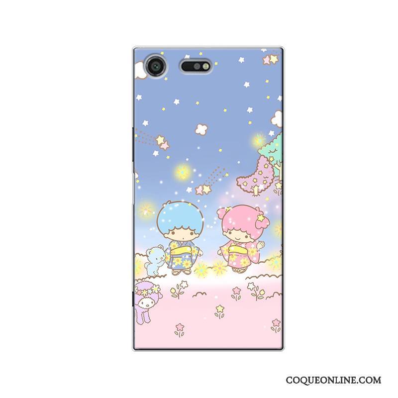 Sony Xperia Xz Premium Silicone Étoile Charmant Tout Compris Coque De Téléphone Bleu Dessin Animé