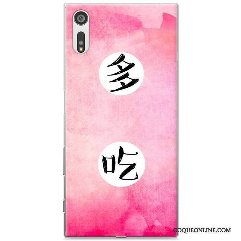 Sony Xperia Xz Protection Amoureux Gris Dessin Animé Coque Difficile Étui