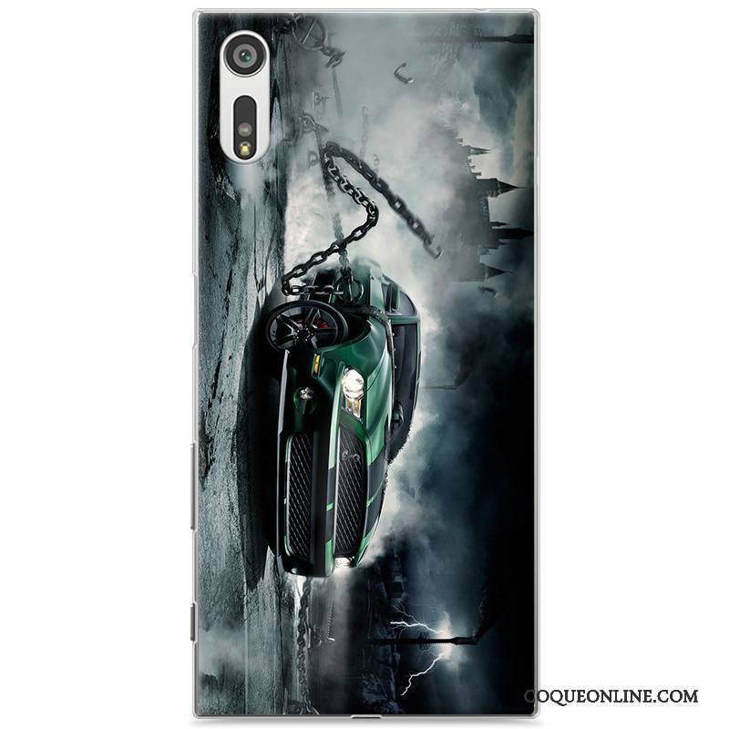 Sony Xperia Xz Violet Coque De Téléphone Peinture Personnalité Difficile Protection