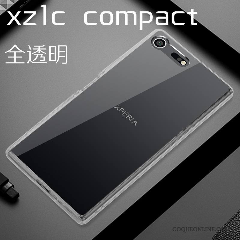 Sony Xperia Xz1 Compact Coque Noir De Téléphone Protection Étui Transparent Difficile