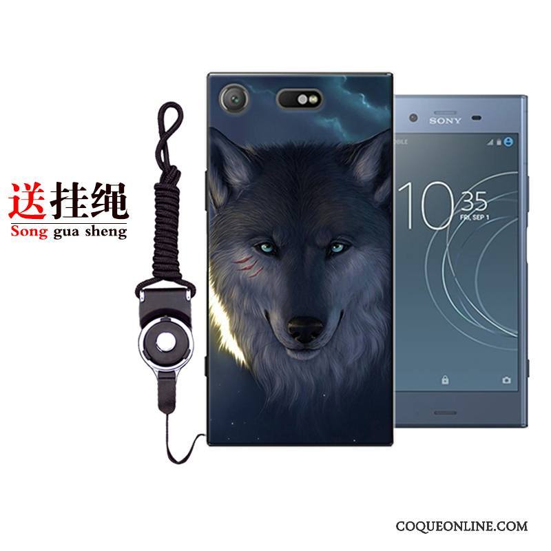 Sony Xperia Xz1 Compact Dessin Animé Rouge Coque De Téléphone Protection Silicone Incassable Tendance