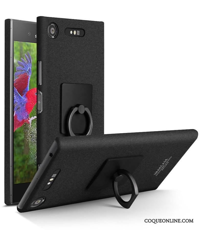 Sony Xperia Xz1 Compact Noir Étui Difficile Protection Téléphone Portable Coque De Téléphone Légère