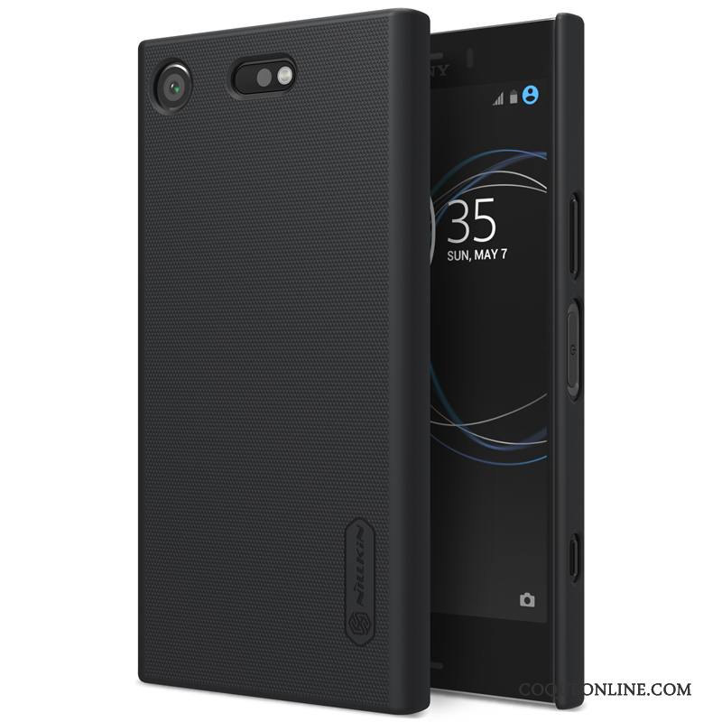 Sony Xperia Xz1 Compact Or Coque De Téléphone Protection Délavé En Daim Étui Incassable