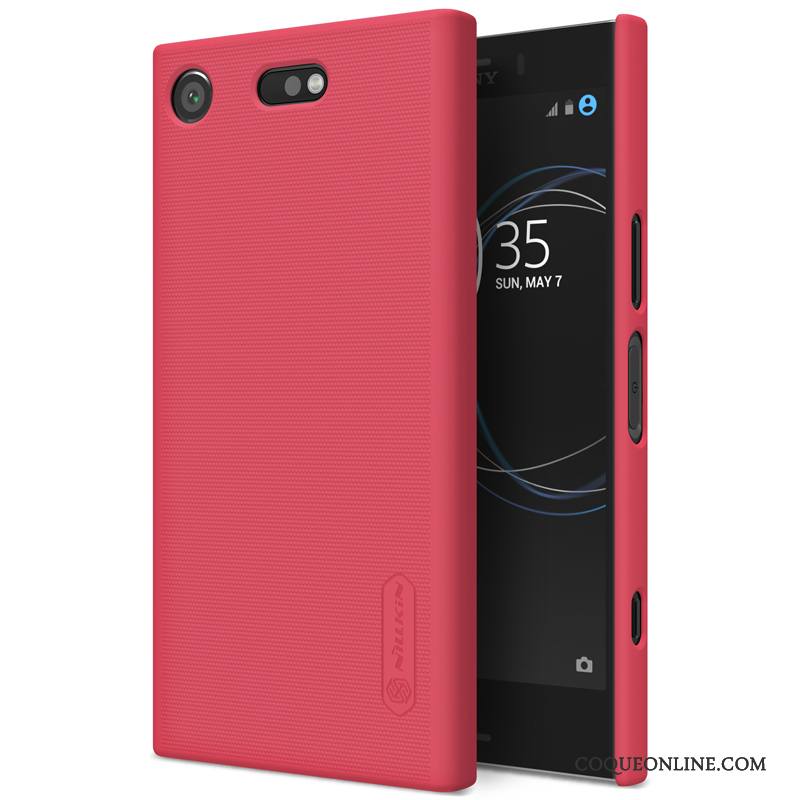 Sony Xperia Xz1 Compact Or Coque De Téléphone Protection Délavé En Daim Étui Incassable