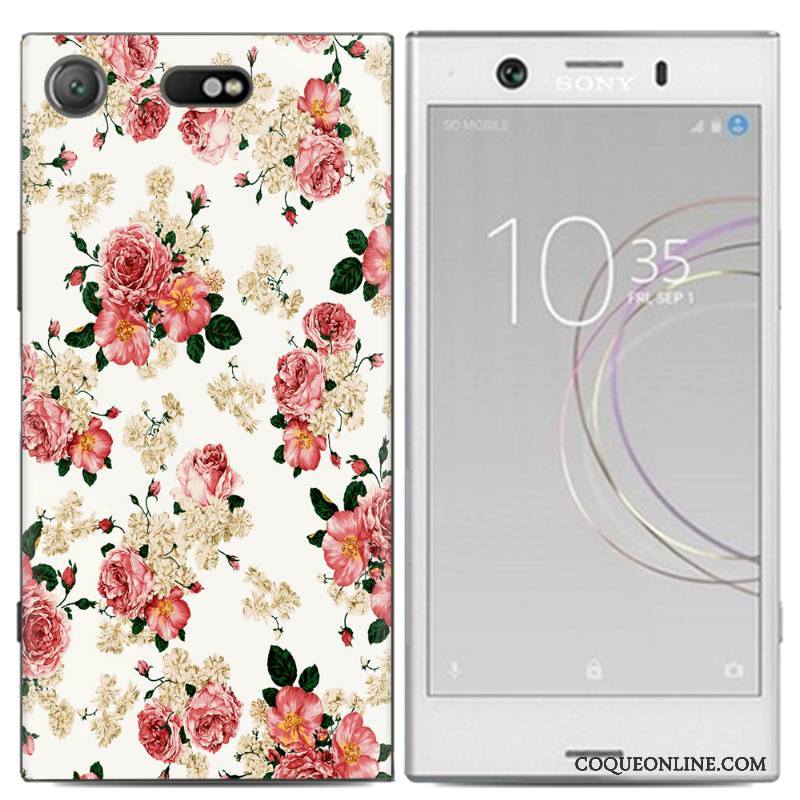 Sony Xperia Xz1 Compact Peinture Tendance Multicolore Coque De Téléphone Incassable Téléphone Portable Dessin Animé