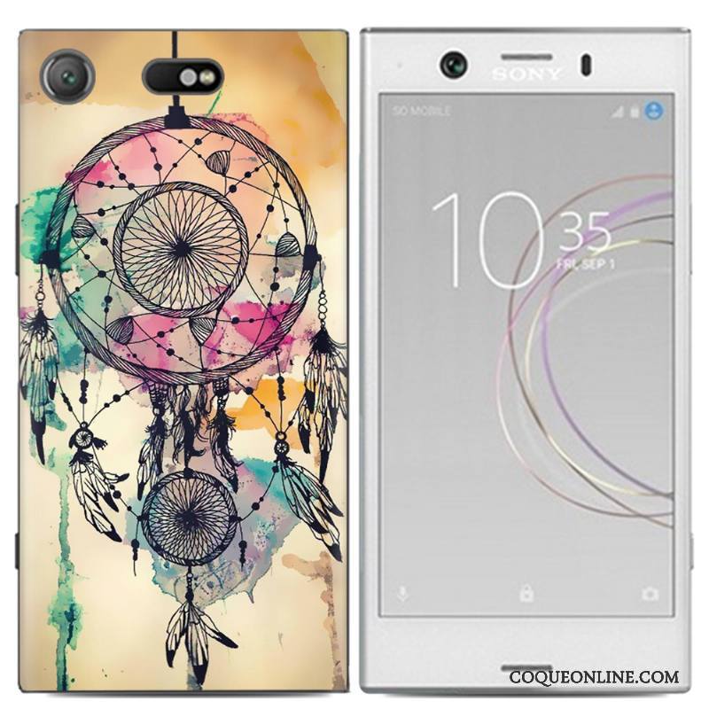 Sony Xperia Xz1 Compact Peinture Tendance Multicolore Coque De Téléphone Incassable Téléphone Portable Dessin Animé