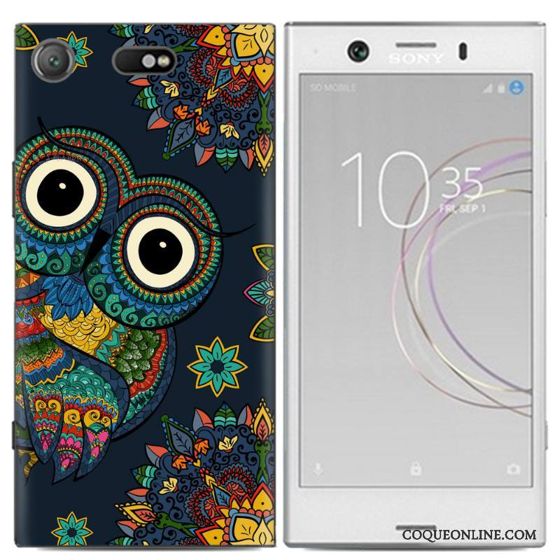 Sony Xperia Xz1 Compact Peinture Tendance Multicolore Coque De Téléphone Incassable Téléphone Portable Dessin Animé