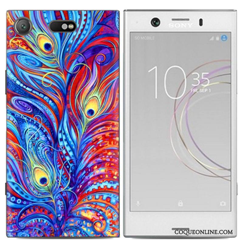 Sony Xperia Xz1 Compact Peinture Tendance Multicolore Coque De Téléphone Incassable Téléphone Portable Dessin Animé