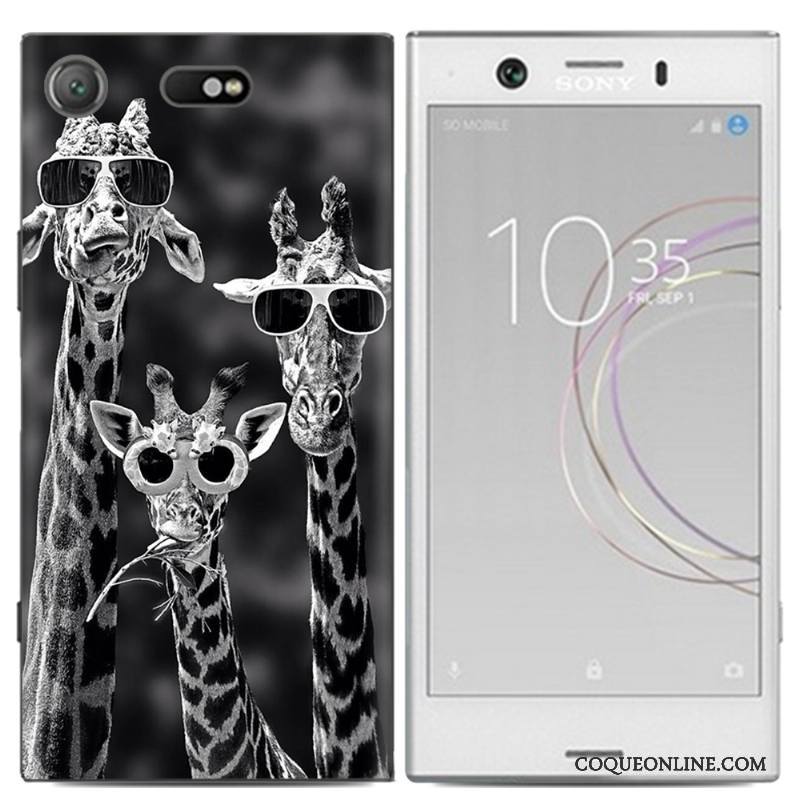 Sony Xperia Xz1 Compact Peinture Tendance Multicolore Coque De Téléphone Incassable Téléphone Portable Dessin Animé