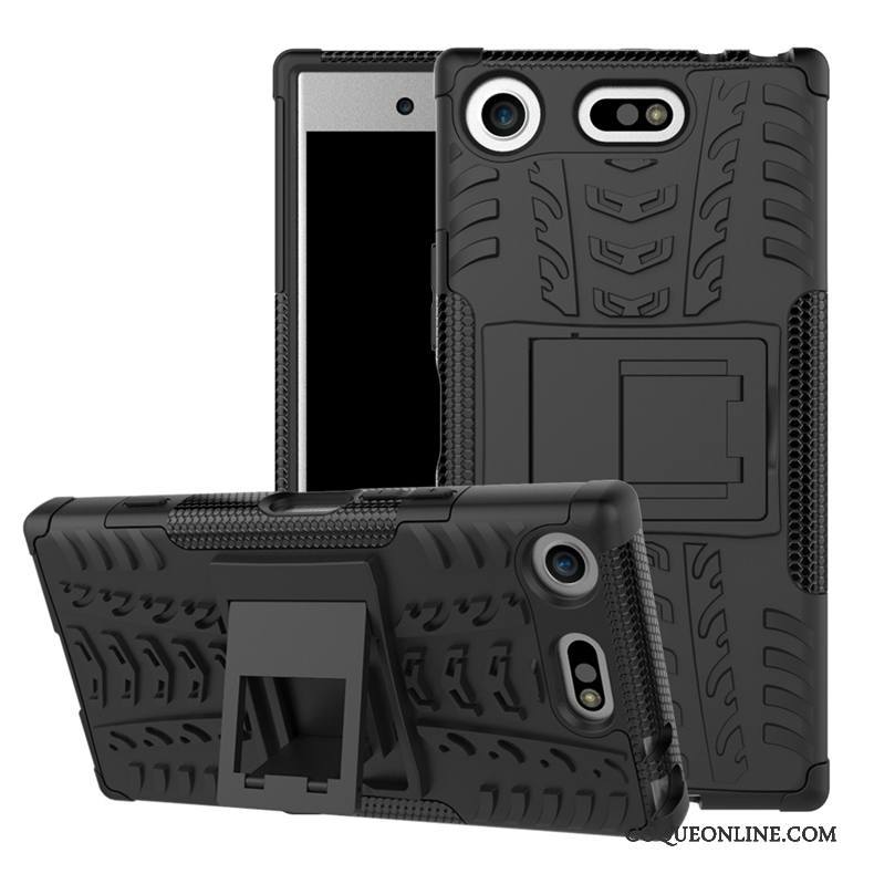 Sony Xperia Xz1 Compact Tendance Étui Coque De Téléphone Tout Compris Protection Bleu Support