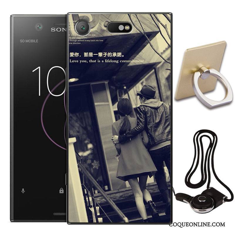 Sony Xperia Xz1 Compact Tout Compris Coque De Téléphone Étui Incassable Fluide Doux Protection Peinture