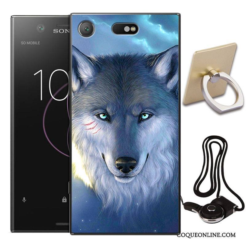 Sony Xperia Xz1 Compact Tout Compris Coque De Téléphone Étui Incassable Fluide Doux Protection Peinture