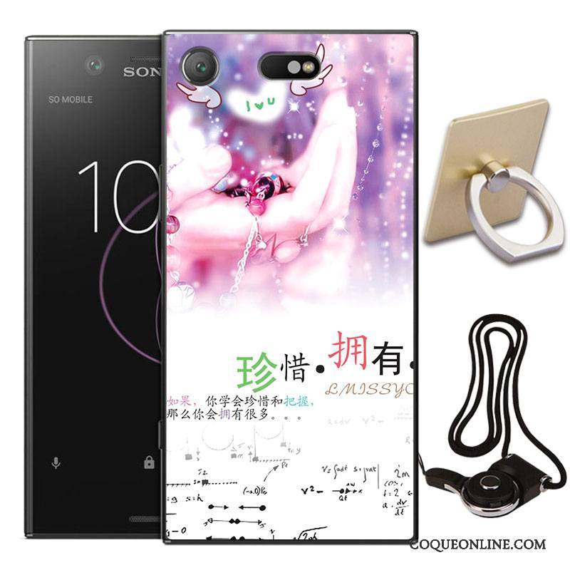 Sony Xperia Xz1 Compact Tout Compris Coque De Téléphone Étui Incassable Fluide Doux Protection Peinture