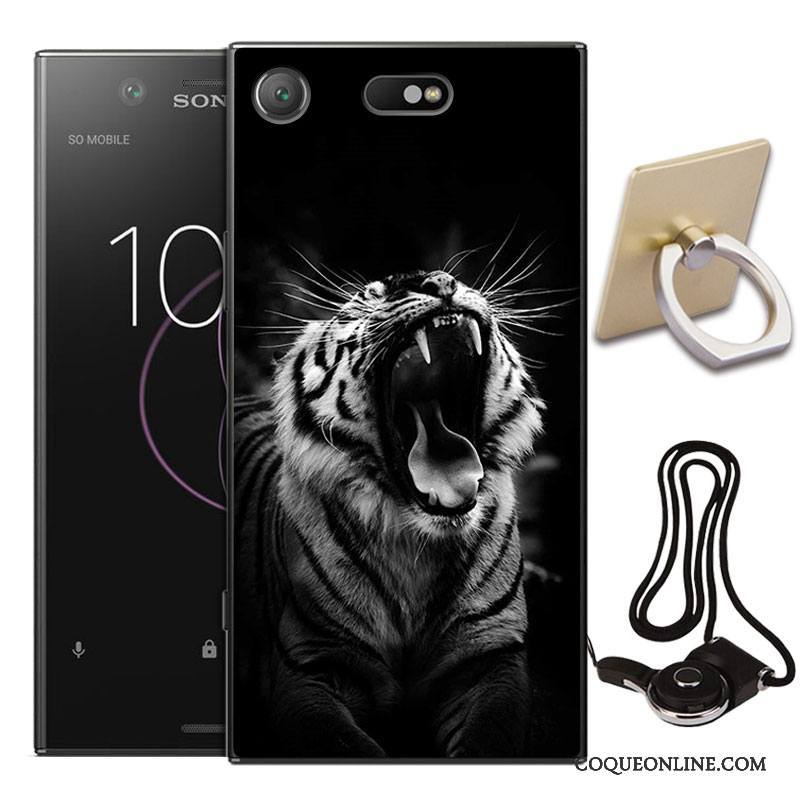 Sony Xperia Xz1 Compact Tout Compris Coque De Téléphone Étui Incassable Fluide Doux Protection Peinture