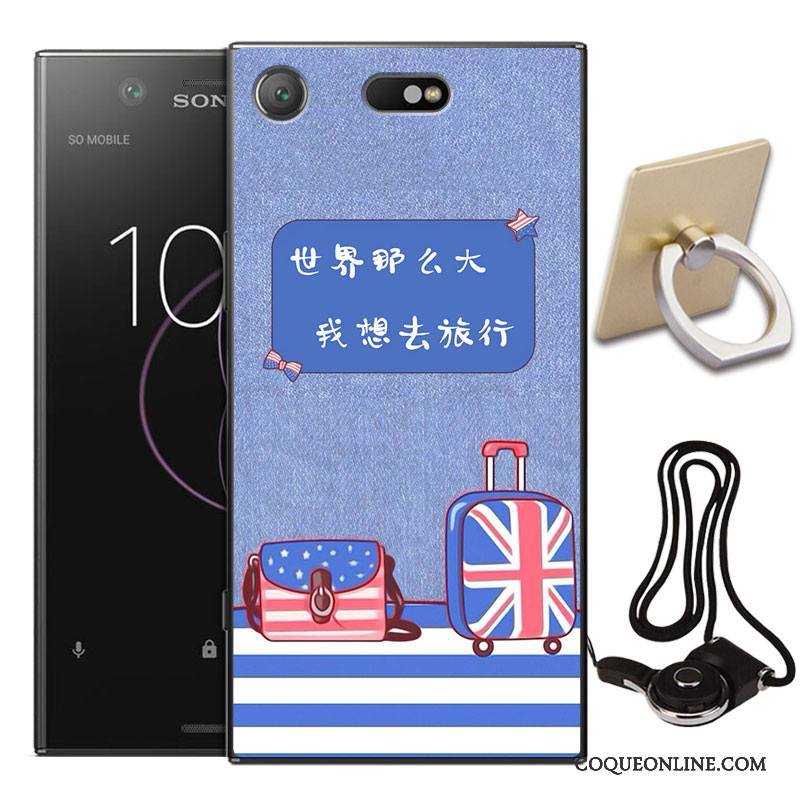 Sony Xperia Xz1 Compact Tout Compris Coque De Téléphone Étui Incassable Fluide Doux Protection Peinture