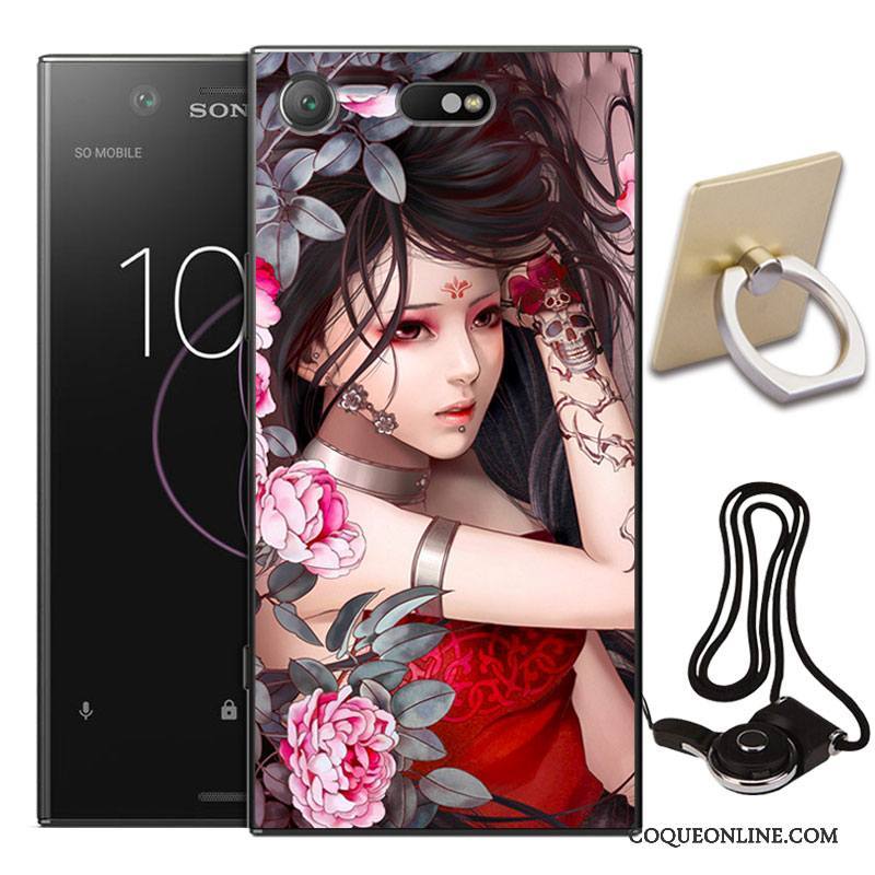 Sony Xperia Xz1 Compact Tout Compris Coque De Téléphone Étui Incassable Fluide Doux Protection Peinture