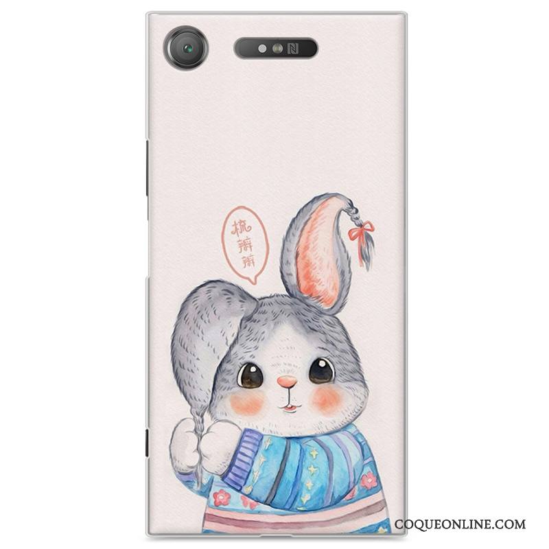 Sony Xperia Xz1 Protection Gris Coque De Téléphone Dessin Animé Étui Difficile