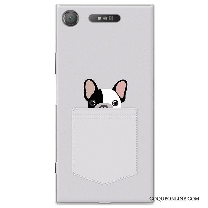 Sony Xperia Xz1 Protection Gris Coque De Téléphone Dessin Animé Étui Difficile