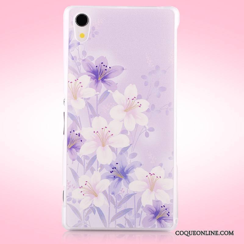 Sony Xperia Z2 Coque Étui Protection Téléphone Portable De Téléphone Peinture Violet