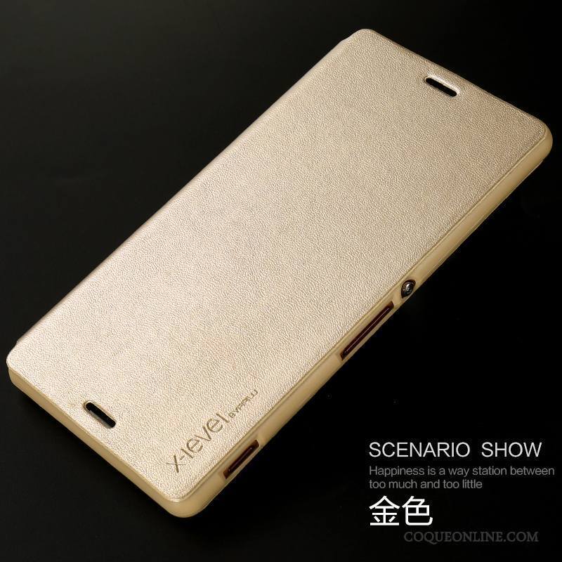 Sony Xperia Z3 Coque De Téléphone Tout Compris Or Étui Incassable Tendance Protection