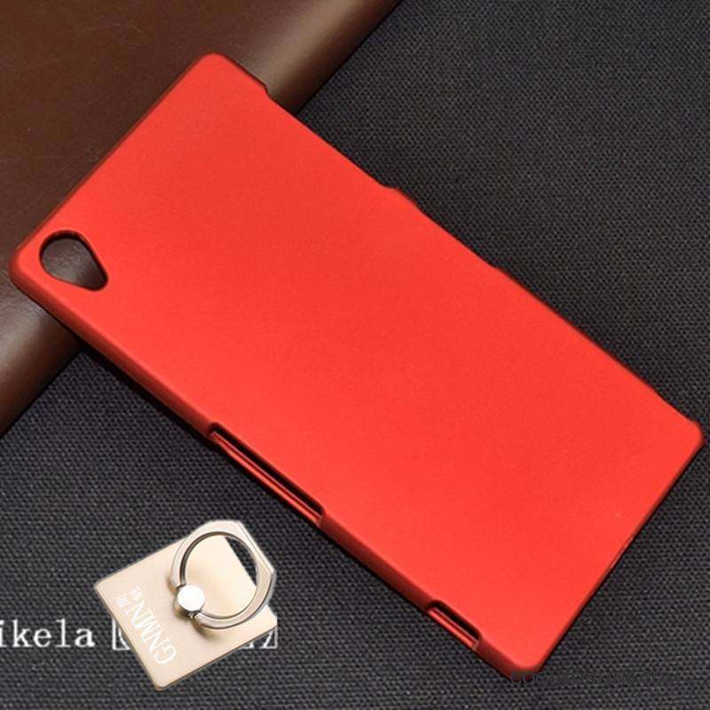 Sony Xperia Z3 Coque De Téléphone Étui Délavé En Daim Protection Difficile Rouge