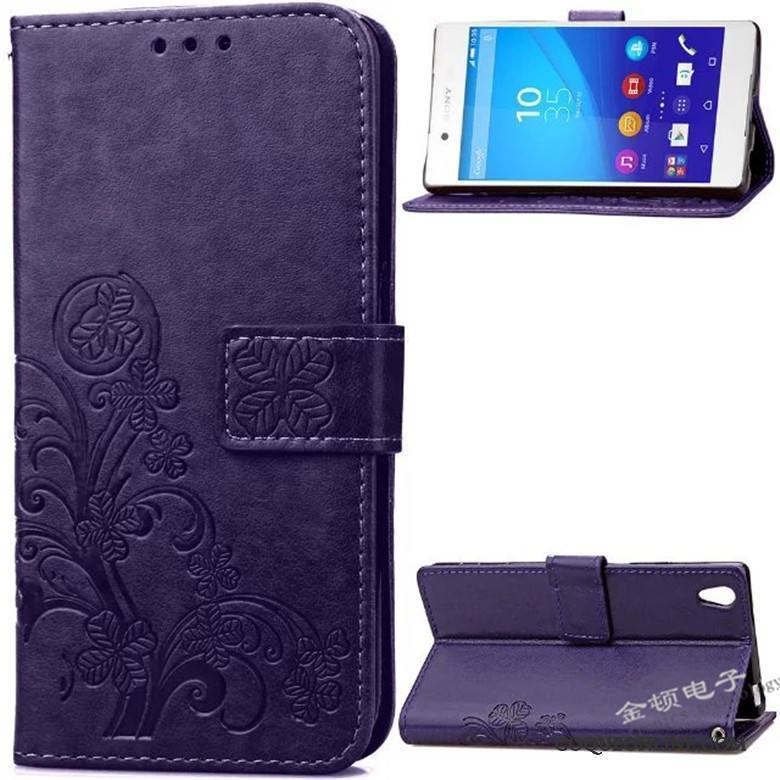 Sony Xperia Z3+ Coque Étui En Cuir Téléphone Portable Silicone Protection Fluide Doux Housse Bleu