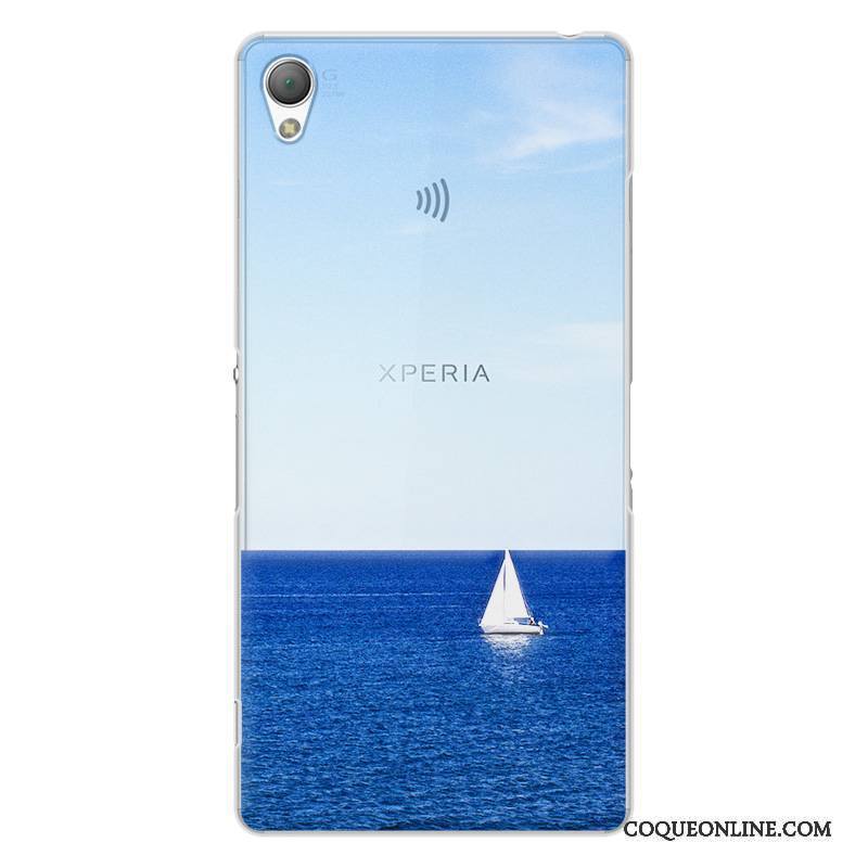 Sony Xperia Z3 Dessin Animé Original Protection Étui Coque Bleu De Téléphone