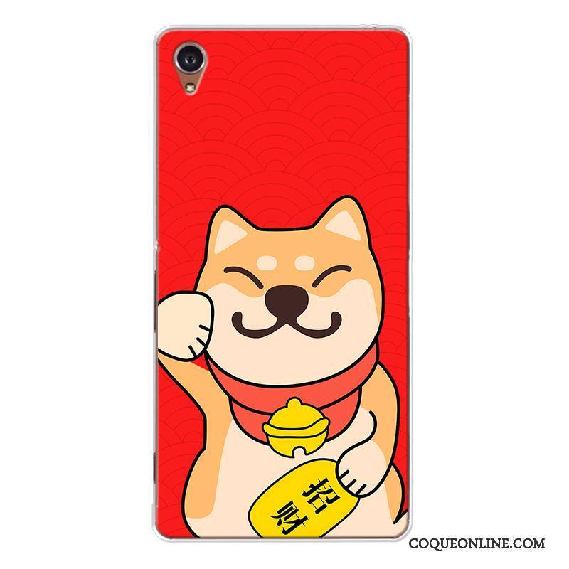 Sony Xperia Z5 Chiens De Fête Coque De Téléphone Tout Compris Silicone Rouge Richesse