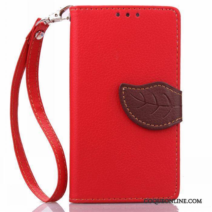 Sony Xperia Z5 Compact Coque Support Protection Rouge Carte Étui Téléphone Portable Étui En Cuir
