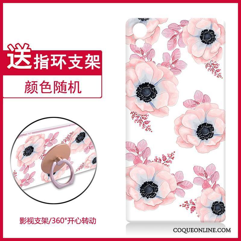 Sony Xperia Z5 Coque De Téléphone Téléphone Portable Incassable Rose Étui Fluide Doux Tendance