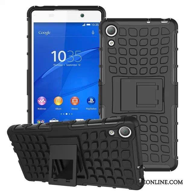Sony Xperia Z5 Incassable Étui Violet Support Coque Protection Téléphone Portable