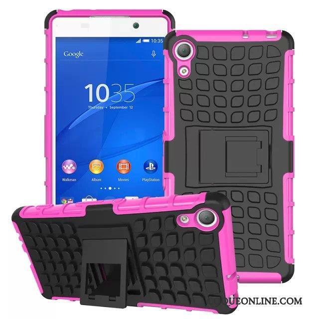 Sony Xperia Z5 Incassable Étui Violet Support Coque Protection Téléphone Portable