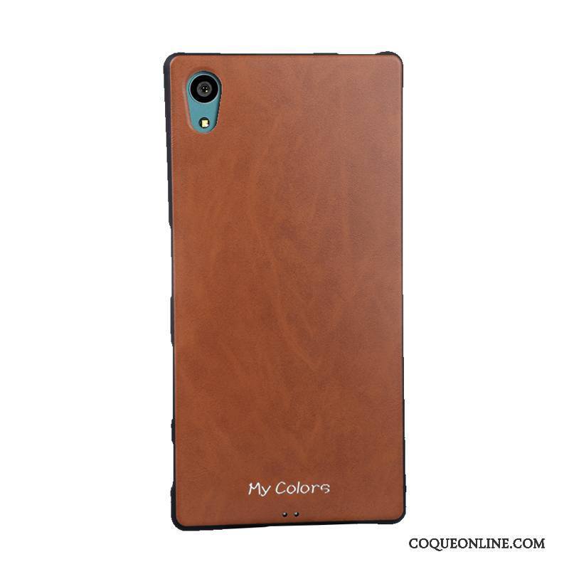 Sony Xperia Z5 Or Rose Protection Coque De Téléphone Fluide Doux Étui Business Similicuir