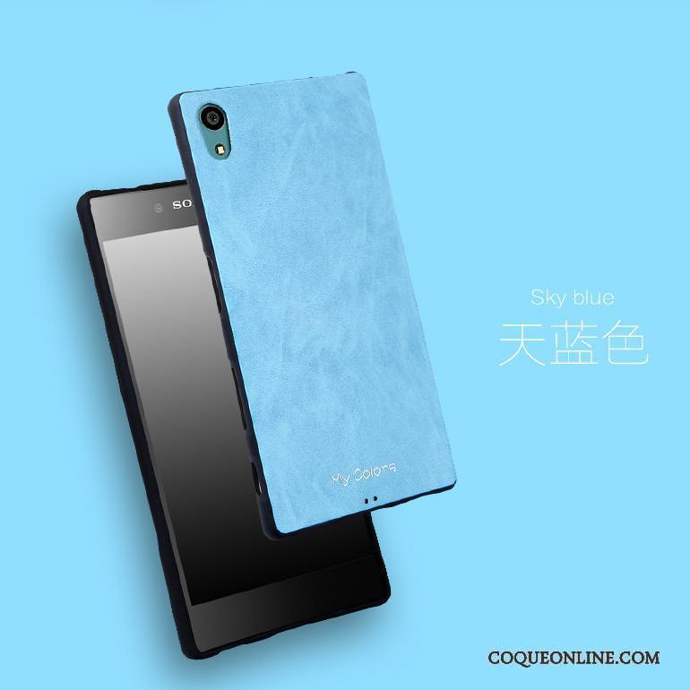 Sony Xperia Z5 Étui Couleur Silicone Téléphone Portable Coque De Téléphone Bleu Protection