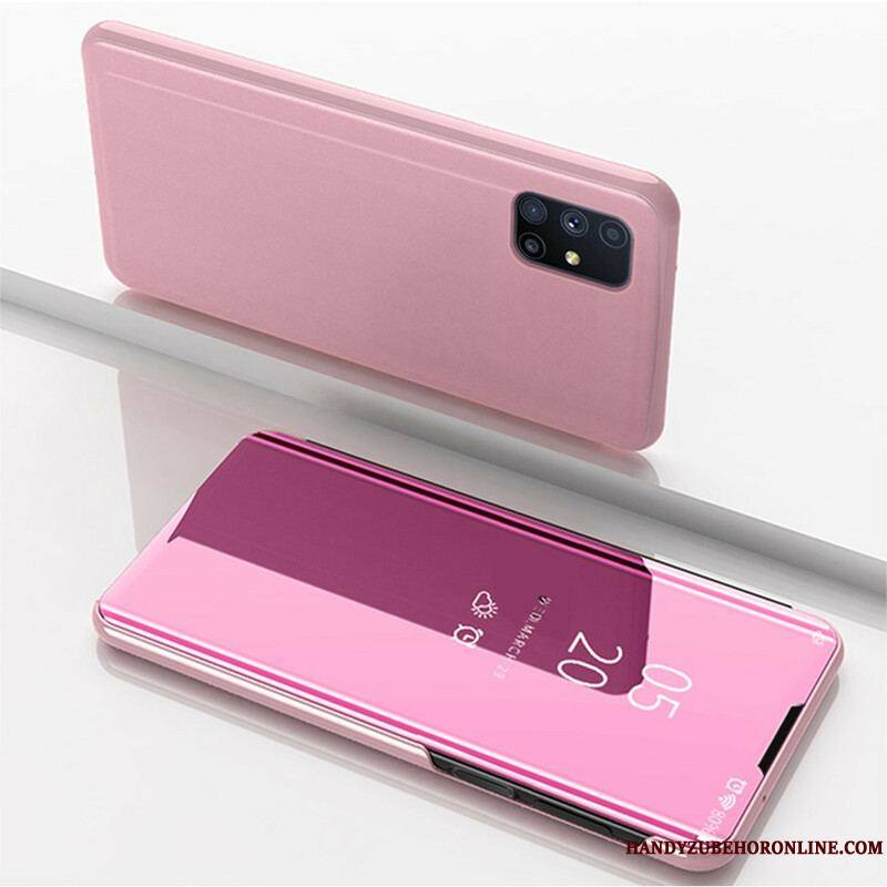 View Cover Samsung Galaxy M51 Miroir et Simili Cuir