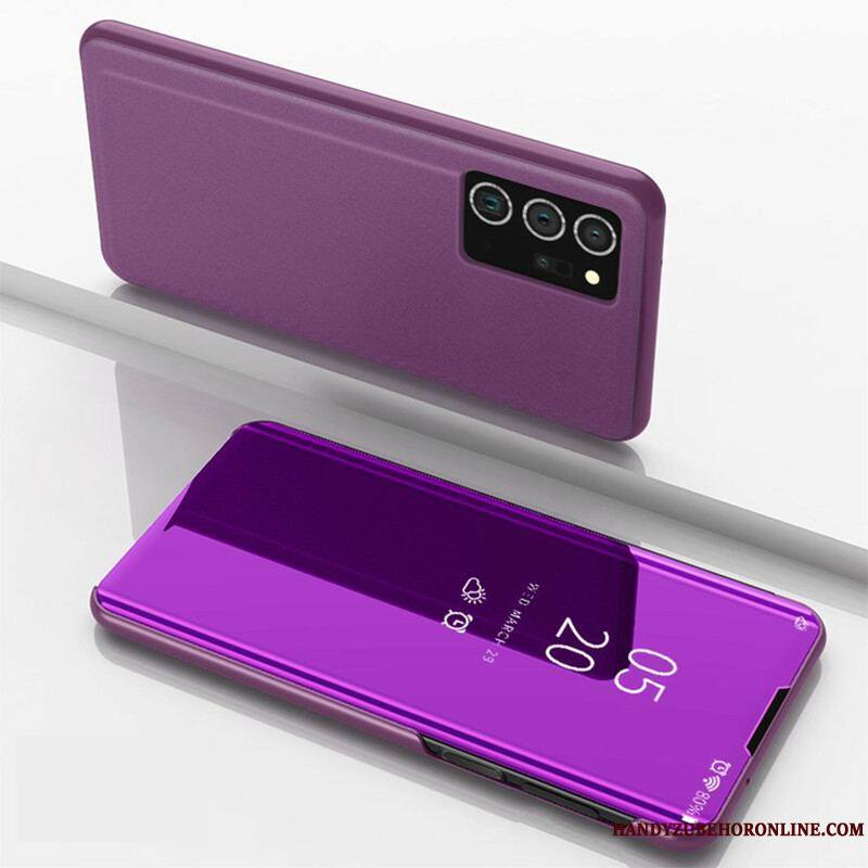 View Cover Samsung Galaxy Note 20 Ultra Miroir et Simili Cuir