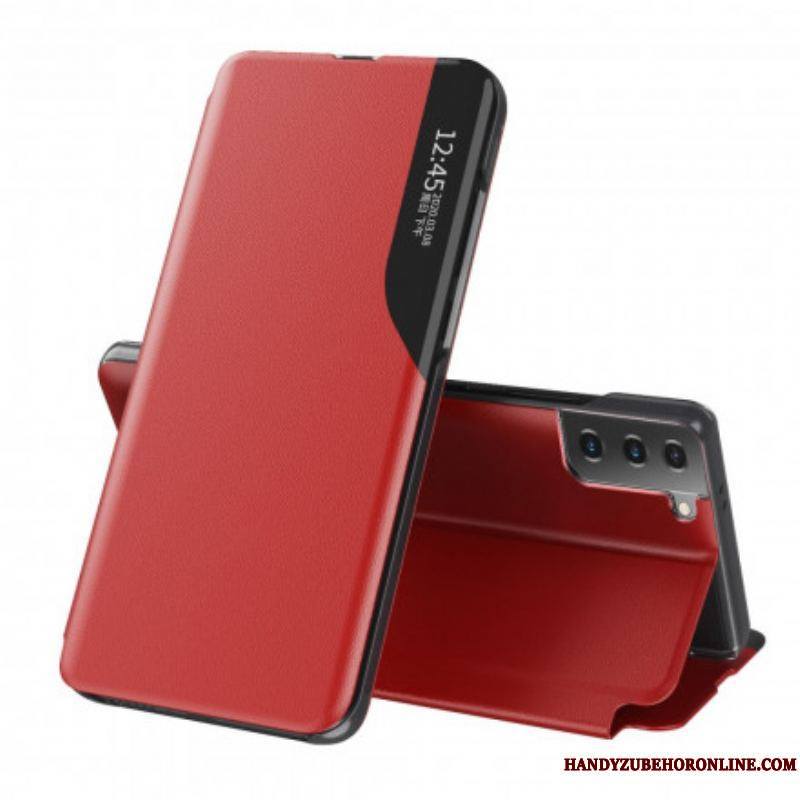 View Cover Samsung Galaxy S21 5G Simili Cuir Texturé