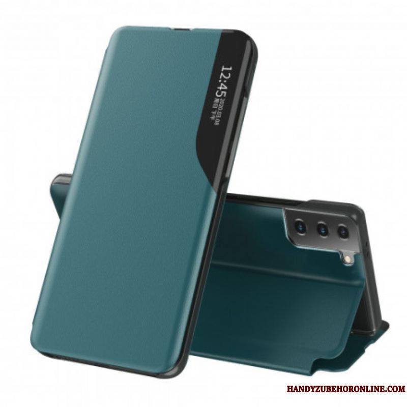 View Cover Samsung Galaxy S21 5G Simili Cuir Texturé