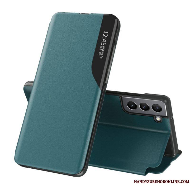 View Cover Samsung Galaxy S22 Plus 5G Simili Cuir Texturé