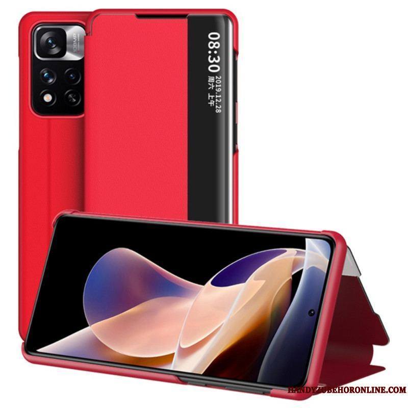 View Cover Xiaomi Redmi Note 11 Pro Plus 5G Simili Cuir Texturé