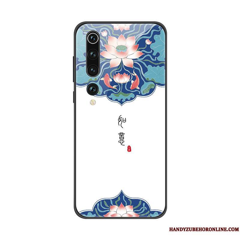 Xiaomi Mi 10 Coque Créatif Verre Tendance Amoureux Protection Style Chinois Marque De Tendance