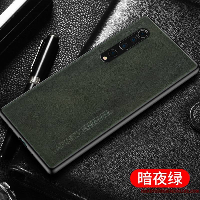 Xiaomi Mi 10 Coque De Téléphone Bovins Personnalisé Personnalité Petit Cuir Véritable Mode