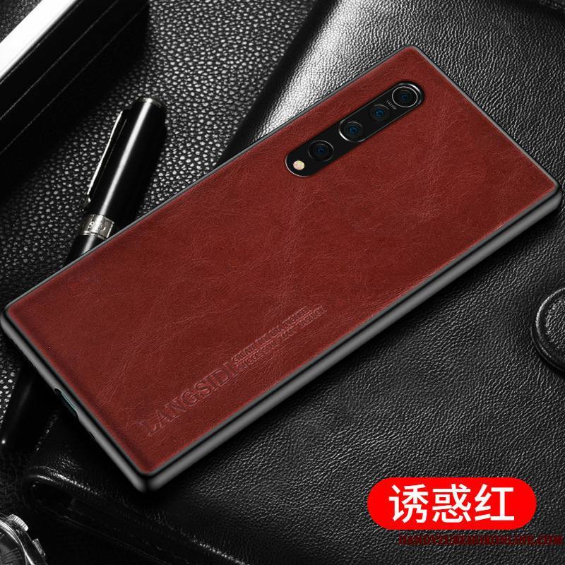 Xiaomi Mi 10 Coque De Téléphone Bovins Personnalisé Personnalité Petit Cuir Véritable Mode