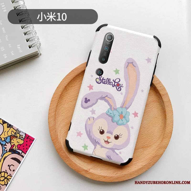 Xiaomi Mi 10 Coque Gaufrage Soie Mulberry Mignonne Marque De Tendance Frais Dessin Animé Nouveau