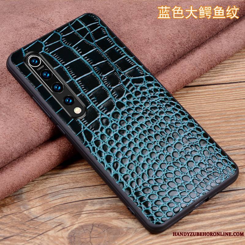 Xiaomi Mi 10 Coque Personnalité Étui En Cuir Très Mince Petit Cuir Véritable Tout Compris Incassable