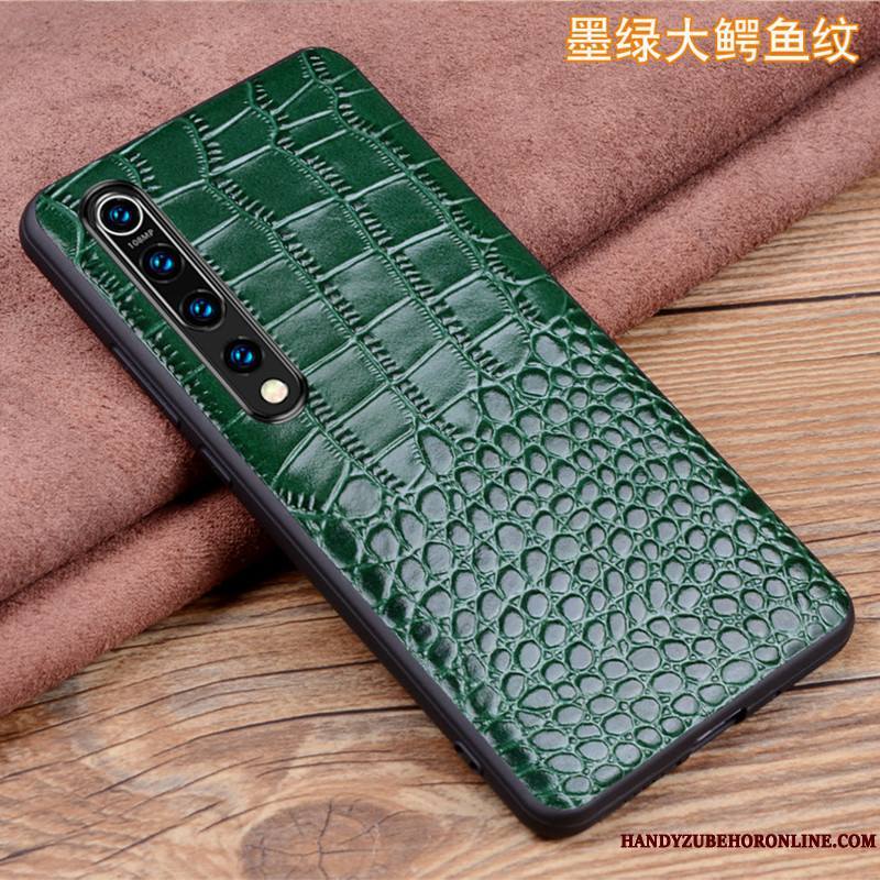 Xiaomi Mi 10 Coque Personnalité Étui En Cuir Très Mince Petit Cuir Véritable Tout Compris Incassable