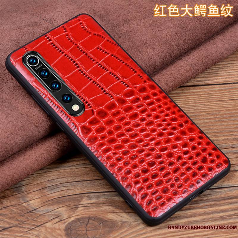 Xiaomi Mi 10 Coque Personnalité Étui En Cuir Très Mince Petit Cuir Véritable Tout Compris Incassable