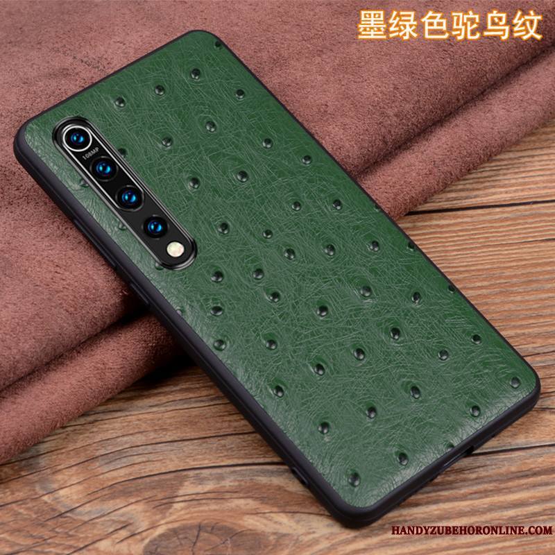 Xiaomi Mi 10 Coque Personnalité Étui En Cuir Très Mince Petit Cuir Véritable Tout Compris Incassable